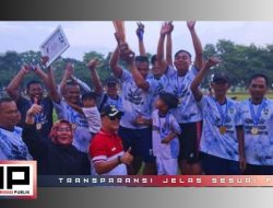 RW 08 Ukir Sejarah Juarai Turnamen Sepak Bola Piala Kepala Desa Jayamekar