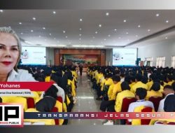 Yenny S. Yohanes Ketua Umum RDN  Motivasi Mahasiswa Pada Gelar Acara Orientasi Study Mahasiswa Baru ( OSMB) di Pusdikter KBB