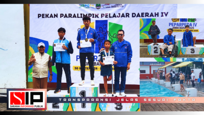 Pekan Paralimpik Pelajar Daerah (PEPARPEDA) IV Jawa Barat 2025 Diwarnai Rasa Penuh Semangat Para Peserta.