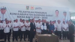 Pelantikan Pengurus KONI Bandung Barat Masa Bakti 2026–2030, Target 6 Besar hingga 5 Besar di Porprov