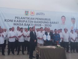 Pelantikan Pengurus KONI Bandung Barat Masa Bakti 2026–2030, Target 6 Besar hingga 5 Besar di Porprov
