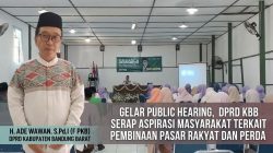 Gelar Public Hearing, DPRD KBB Serap Aspirasi Masyarakat Terkait Pembinaan Pasar Rakyat dan Perda