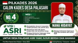 Nana Hidayat, Calon Kades Palasari Subang Nomor Urut 4, Mantap Lanjutkan Kepemimpinan b Visi ASRI