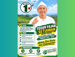 Teguh Fajar Setiawan, Calon Kades Ciater No. Urut 1 Siap “Ngahiji” dan Turun Langsung Dampingi Warga